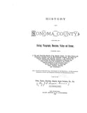 SONOMA, CA:  History of Sonoma County, including its Geology, Topography, Mountains, Valleys & Streets ...  (Hardcover)