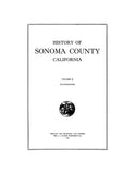 SONOMA, CA:  HISTORY OF SONOMA COUNTY. (Hardcover)