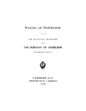 DANIELSON, CT:  HISTORY OF DANIELSON to the Year 1882.  With 1996 index by Marcella Pasay.