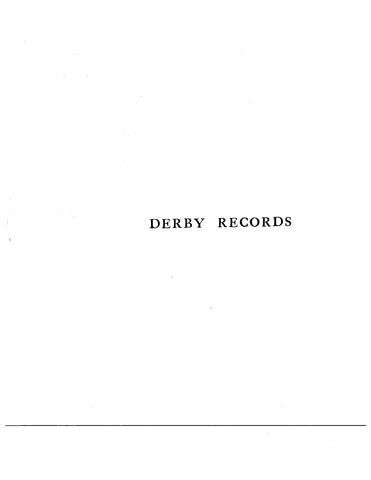 DERBY, CT: TOWN RECORDS OF DERBY, 1655-1710.