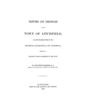 LITCHFIELD, CT:  SKETCHES & CHRONICLES OF THE TOWN OF LITCHFIELD. (Hardcover)