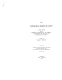 LITCHFIELD, CT:  THE LITCHFIELD BOOK OF DAYS: A Collation of the Historical, Biographical & Literary Reminiscences of Litchfield.