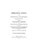 LITCHFIELD, CT: BIOGRAPHICAL HISTORY OF THE COUNTY OF LITCHFIELD, Comprising Biographical Sketches of Distinguished Natives & Residents of the County.