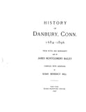 DANBURY, CT:  HISTORY OF DANBURY, 1684-1896. (Hardcover)