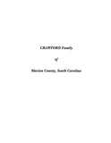 CRAWFORD: Extracted from History of Marion County, South Carolina (Softcover)
