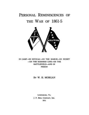 11th INFANTRY, VA: Personal Reminiscences of the War of 1861-65