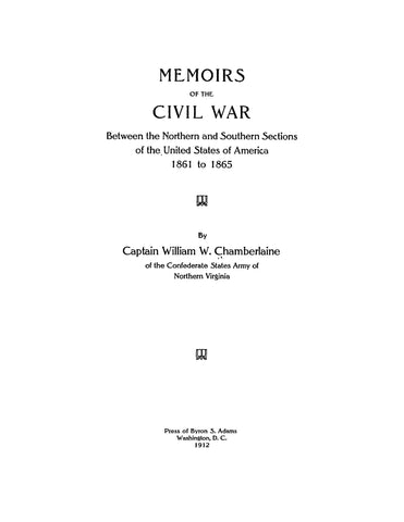 6th INFANTRY, VA: Memoirs of the Civil War between the Northern and Southern Sections of the United States of America 1861 to 1865 (Softcover)