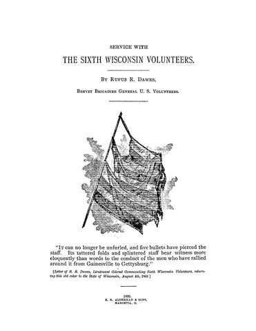 6th INFANTRY, WI: Service with the Sixth Wisconsin Volunteers