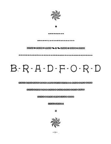 BRADFORD: A Record of the Descendants of James Bradford (Softcover)