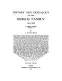 BRIGGS: History and Genealogy of the Briggs Family 1254-1937