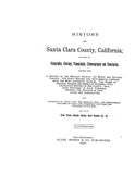 SANTA CLARA, CA:  HISTORY OF SANTA CLARA COUNTY  (Hardcover)