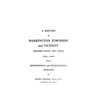 CANADA, NOVA SCOTIA:  HISTORY OF BARRINGTON TOWNSHIP & Vicinity, Shelbourne Co., 1604-1870, with a Biogr. & Gen. Appendix.