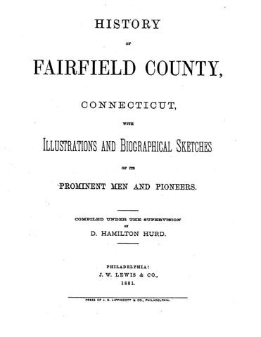SHERMAN, CT: Extracted from History of Fairfield County (Softcover)
