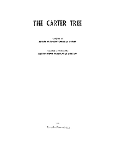 CARTER: The Carter Tree