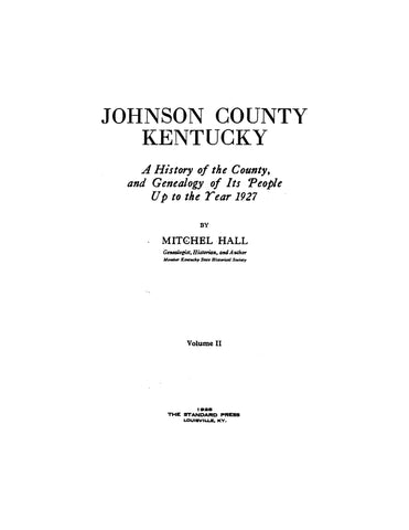 CASTLE: Extracted from History of Johnson County, Kentucky (Softcover)