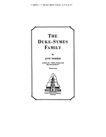 DUKE - SYMES Family 1940