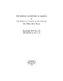 EASTMAN: The puritan ancestors in America of Georgia Ann Eastman (Mrs William Morris Bennett)