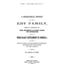EBY: Biographical History of the Eby Family. 1889