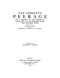 PEERAGE, ENGLAND: The Complete Peerage of England, Scotland, Ireland, Great Britain and the United Kingdom (Hardcover)