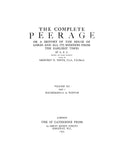 PEERAGE, ENGLAND: The Complete Peerage of England, Scotland, Ireland, Great Britain and the United Kingdom (Hardcover)
