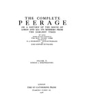 PEERAGE, ENGLAND: The Complete Peerage of England, Scotland, Ireland, Great Britain and the United Kingdom (Hardcover)