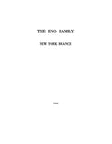 ENO FAMILY, New York branch (Softcover)