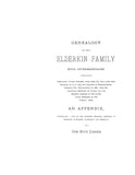 ELDERKIN: Genealogy of the Elderkin family, with intermarriages 1888
