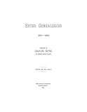 Estes Genealogy, 1097-1893. 1894