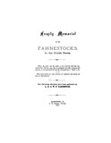 FAHNESTOCK: Family Memorial of the Fahnestocks in the United States
