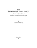 FAHNESTOCK Genealogy; Ancestors and descendants of Johann Diedrich Fahnestock