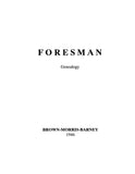 Foresman Genealogy, [with] Brown, Morris, Barney 1946