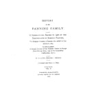 FANNING: History of the Fanning family; genealogical record to 1900 of the descendants of Edmund Fanning, who settled in CT in 1655