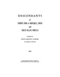 FARR: Descendants of Thomas Farr of Harpswell, Maine and ninety allied families 1959