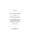 FAXON: History of the Faxon family, containing a genealogy of the Descendants of Thomas Faxon of Braintree, Massachusetts and allied families. 1880