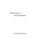 FOLGER: Highlights of the Folger family, with a brief genealogy 1939