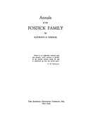 FOSDICK: Annals of the Fosdick family 1953