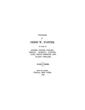 FOSTER: Pedigree of Jesse W. Foster 1897