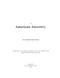French Family: An American ancestry 1894