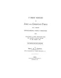 FRETZ: A Brief History of John and Christian Fretz and a Complete Genealogical Family Register with Biographies of Their Descendants From the Earliest Available Records to the Present Time. 1890
