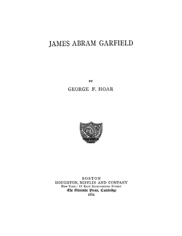 GARFIELD: James Abram Garfield (Softcover)