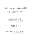 GAYLORD: William Gaylord 1583-1673 and Descendants