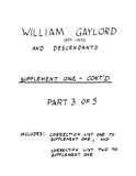 GAYLORD: William Gaylord 1583-1673 and Descendants