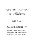 GAYLORD: William Gaylord 1583-1673 and Descendants