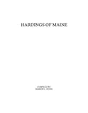 HARDING: Hardings of Maine