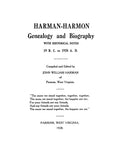 HARMAN - HARMON Genealogy and biography, with historical notes, 19 BC to 1928 AD