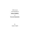 HASKELL: A short acct. of the descendants of William Haskell of Gloucester, MA (Repr. Essex Inst. Hist. Coll.) 1896