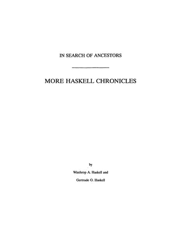 HASKELL: In Search of Ancestors: More Haskell Chronicles 1990