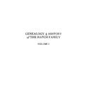 HATCH: Genealogy & History of the Hatch Family: Descendants of Thomas & Grace Hatch of Dorchester, Yarmouth & Barnstable, MA 1925