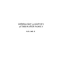 HATCH: Genealogy & History of the Hatch Family: Descendants of Thomas & Grace Hatch of Dorchester, Yarmouth & Barnstable, MA 1925