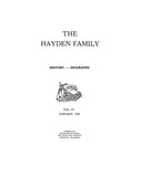 HAYDEN Family Magazine, Vol. IV, Including History, Biography and Family Records. 1932